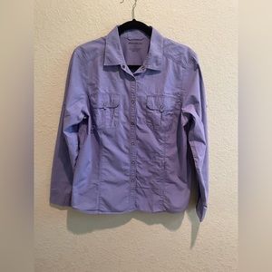 Womens Eddie Bauer size large purple shirt.